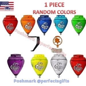 COMETA COBRA Spinning Top TROMPO w Holder & Thread Mexican 1pc RANDOM COLOR